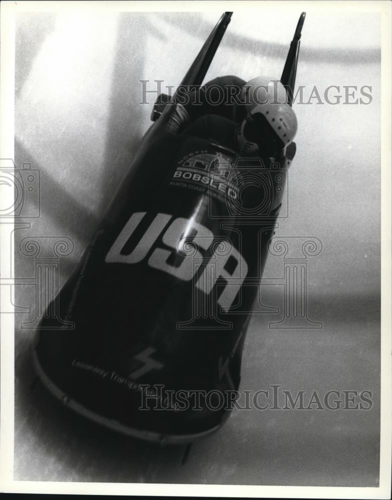 1987 Press Photo Bobsledding - Historic Images