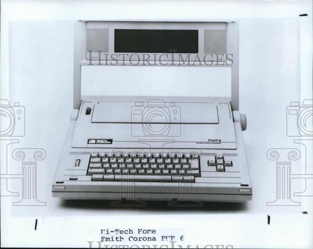 1988 Press Photo Hi-Tech Home Smith Corona PWP 6 word processing computer - Historic Images