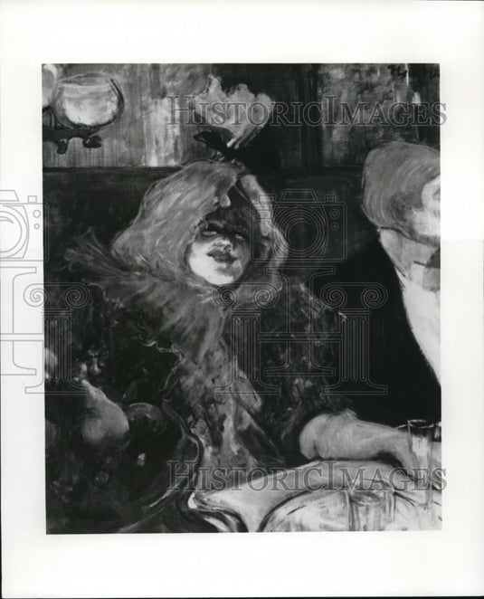 1987 Press Photo The Henri De Toulouse Lautrec's painting,Tete a tete Supper - Historic Images