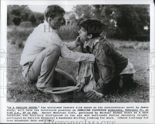 Press Photo In A Shallow Grave Michaek Biehn Garnet Montrose - Historic Images