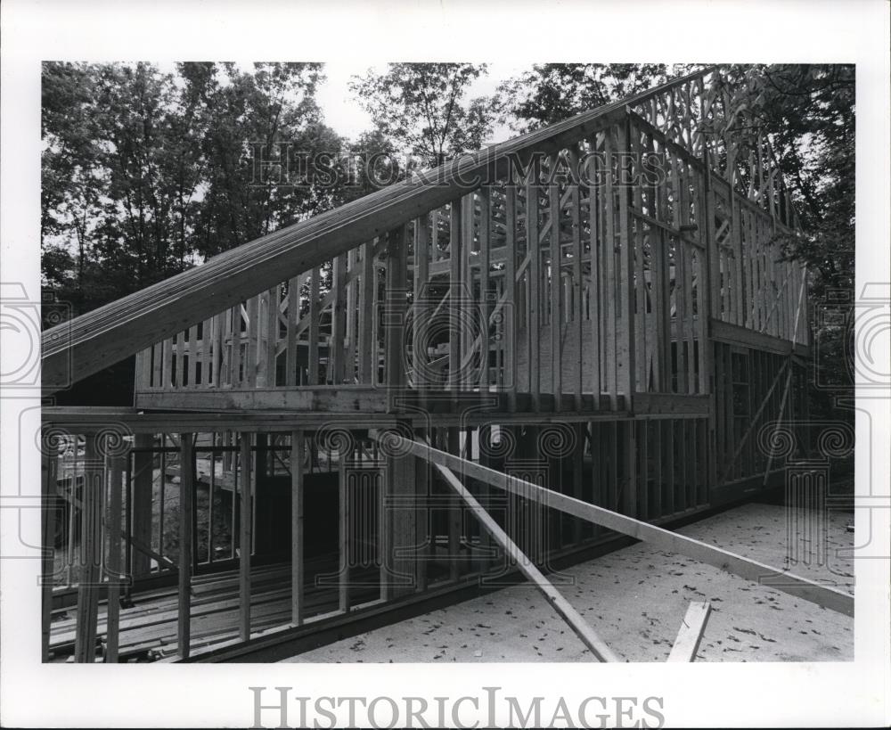 1980 Press Photo Roel Williams House Construction - Historic Images