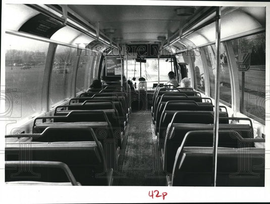 1979 Press Photo RTA bus driver George Jenkins about to leave Shoregate - Historic Images