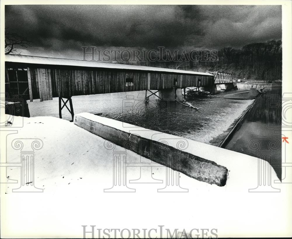 1980 Press Photo Covered bridges, Harpersville, Ashtabulo, Metropark - Historic Images