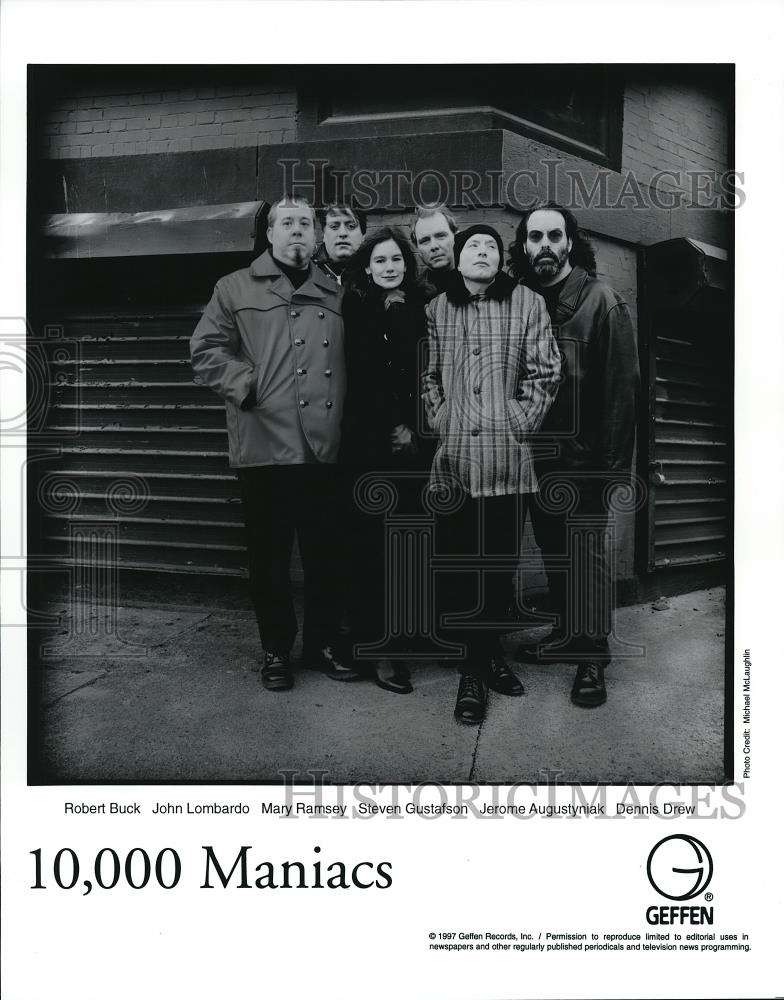 1997 Press Photo Robert Buck, John Lombardo, Mary Ramsey of the 10,000 Maniacs - Historic Images