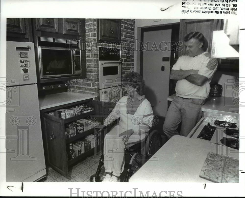 1988 Press Photo The home of a disabled person - Historic Images