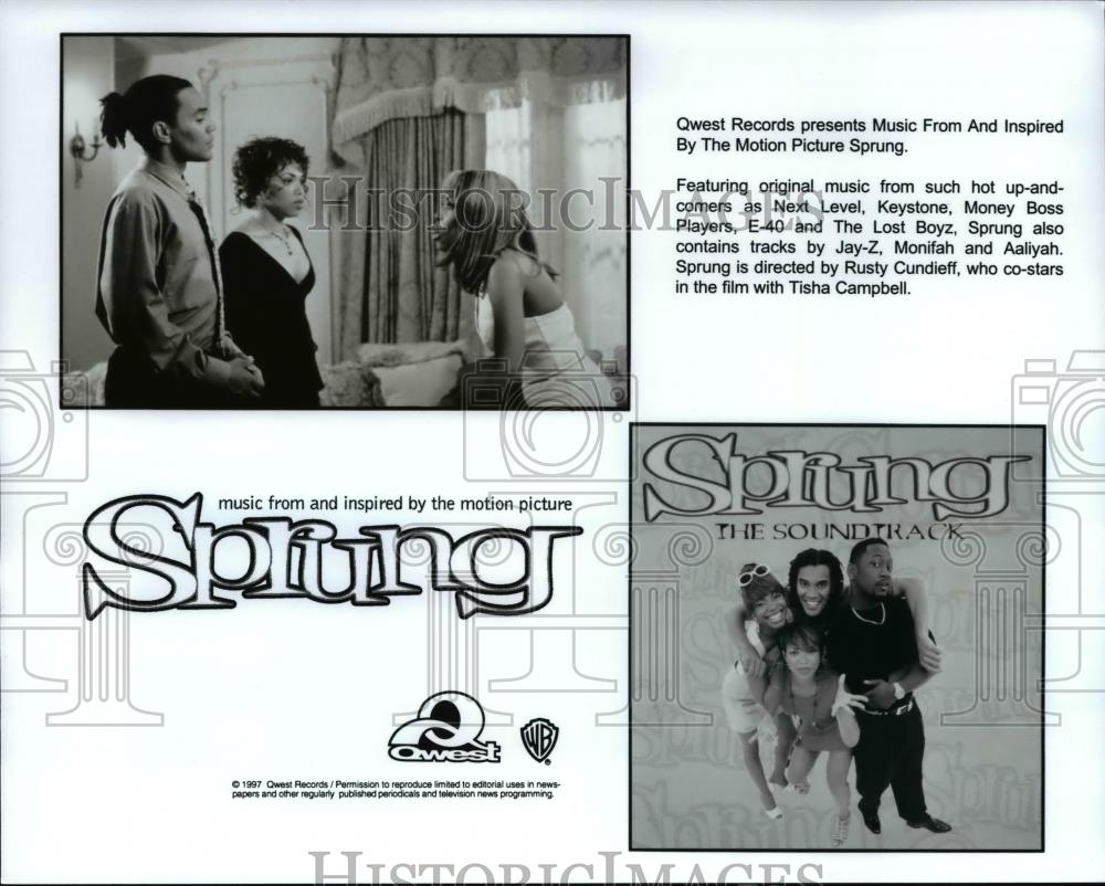 Press Photo Rusty Cundieff and Tisha Campbell in Sprung - Historic Images
