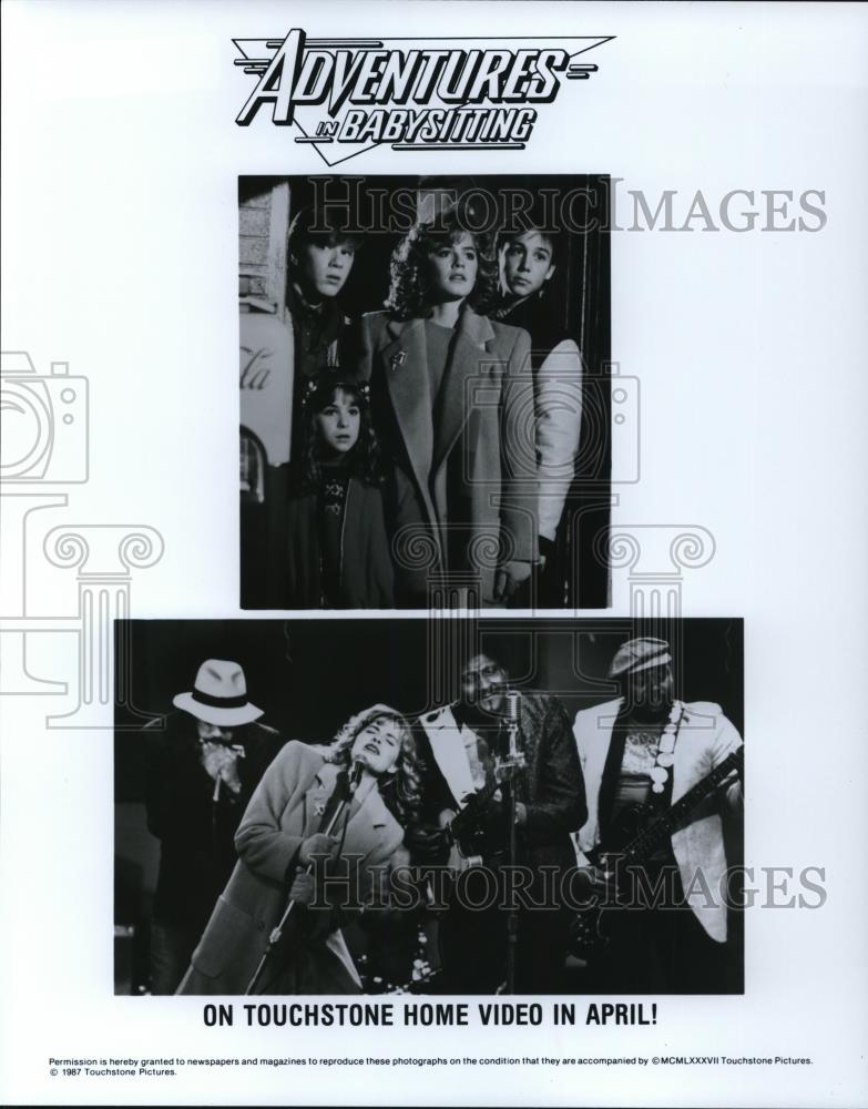 1988 Press Photo Elisabeth Shue Maia Brewton Keith Coogan and Anthony Rapp - Historic Images