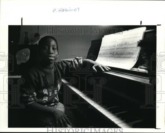1990 Press Photo Hashim Williams, 2nd place finisher in the Ronald McDonald - Historic Images