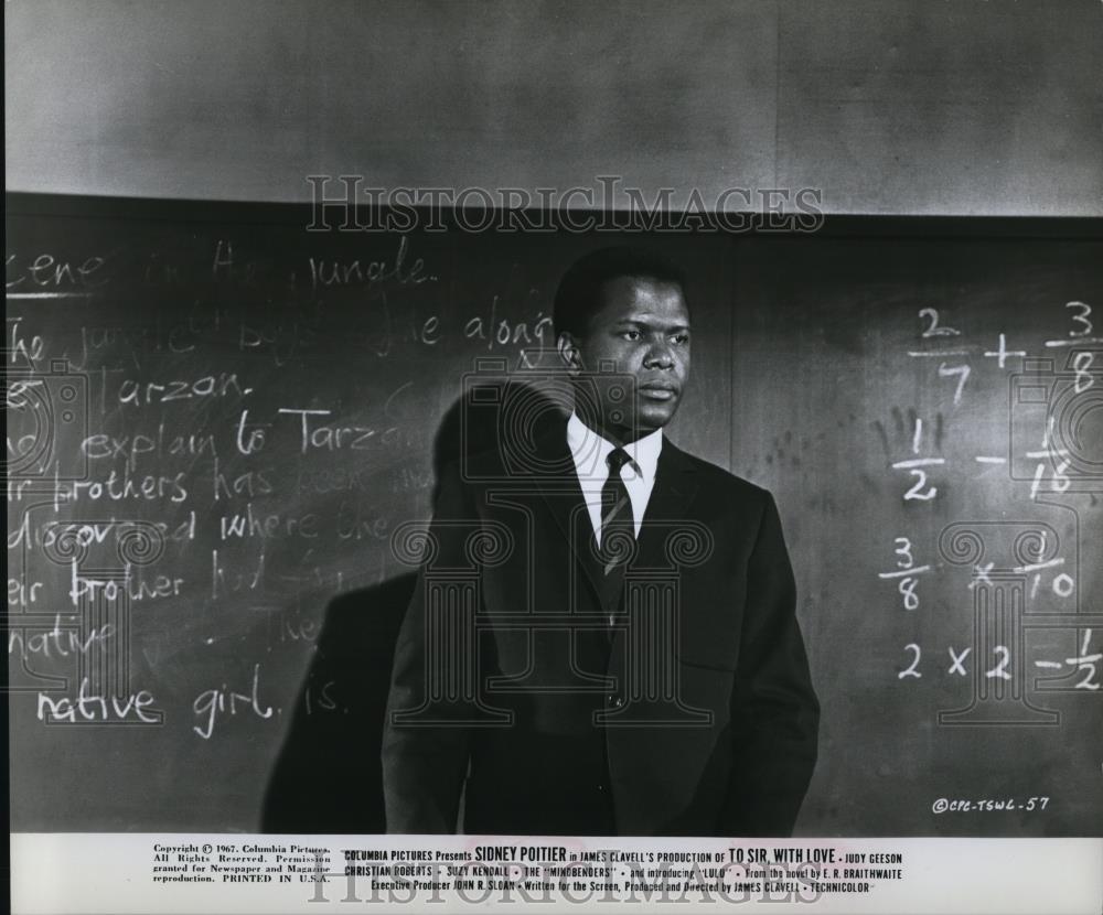 1967 Press Photo Sidney Portier To Sir With Love - cvp48961 - Historic Images