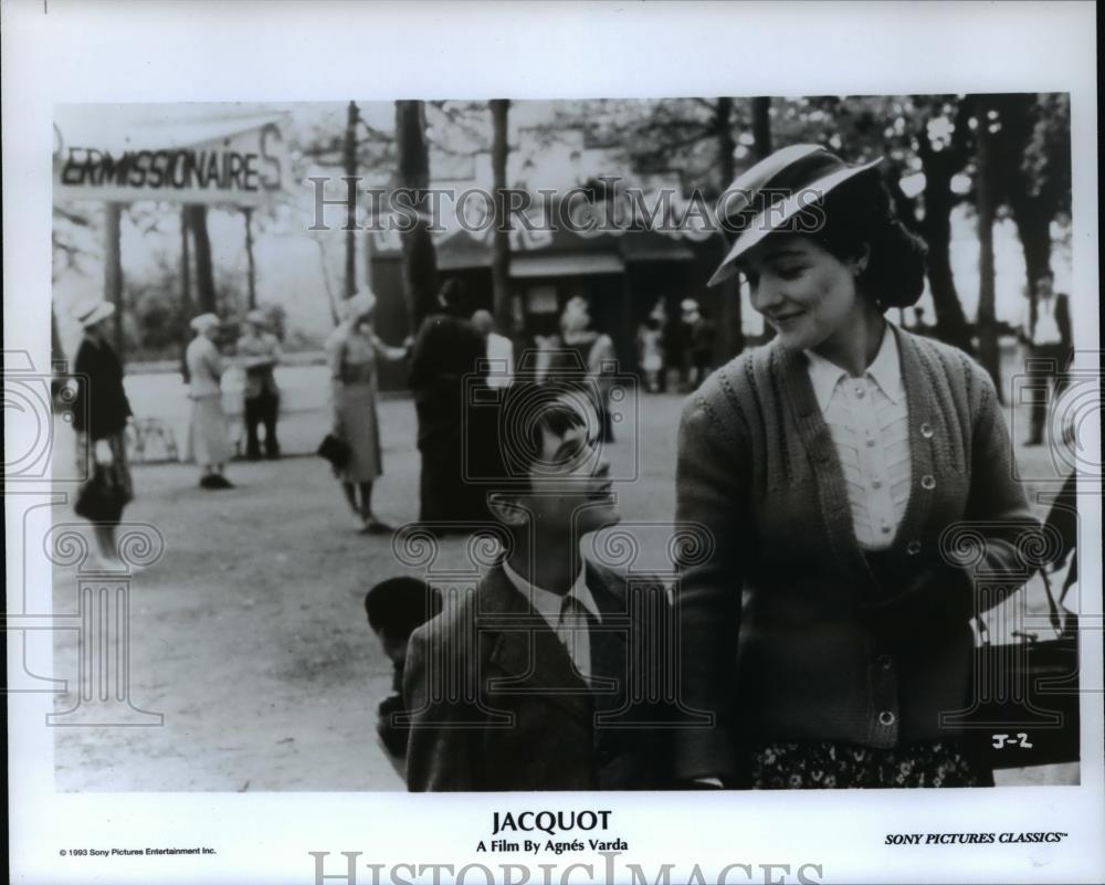 1993 Press Photo Brigette De Villepoix &amp; Philippe Maron on Jacquot - cvp75879 - Historic Images