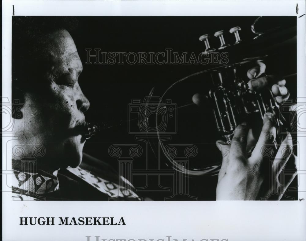 1989 Press Photo Hugh Masekela South African Musician Composer and Singer - Historic Images