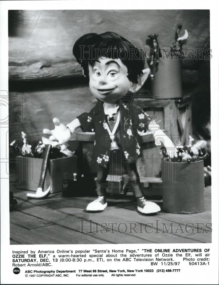 1997 Press Photo ABC presents The Online Adventures Of Ozzie The Elf - Historic Images