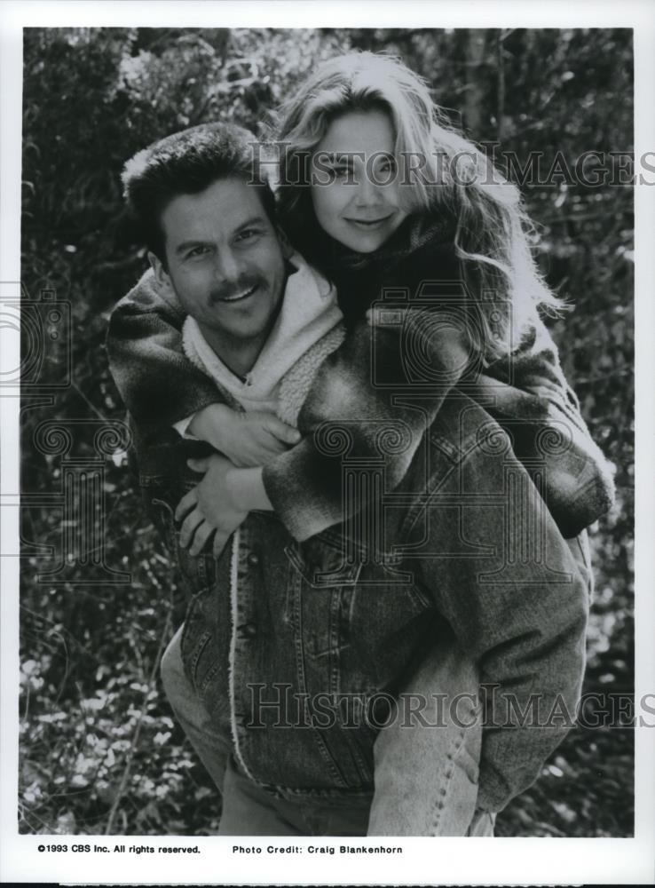 1993 Press Photo Matt Mulhern and Justine Bateman star in Terror in the Night - Historic Images