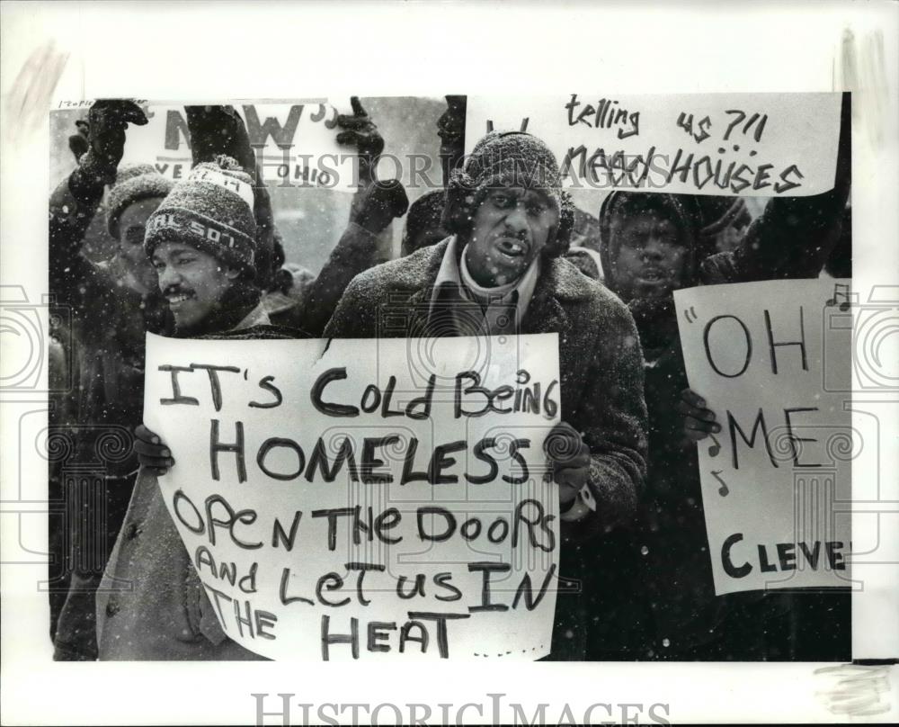 1989 Press Photo Homeless People - Historic Images