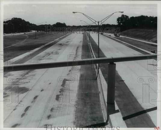 1977 Press Photo Highways I-480,looking west near Tuxedo - Historic Images