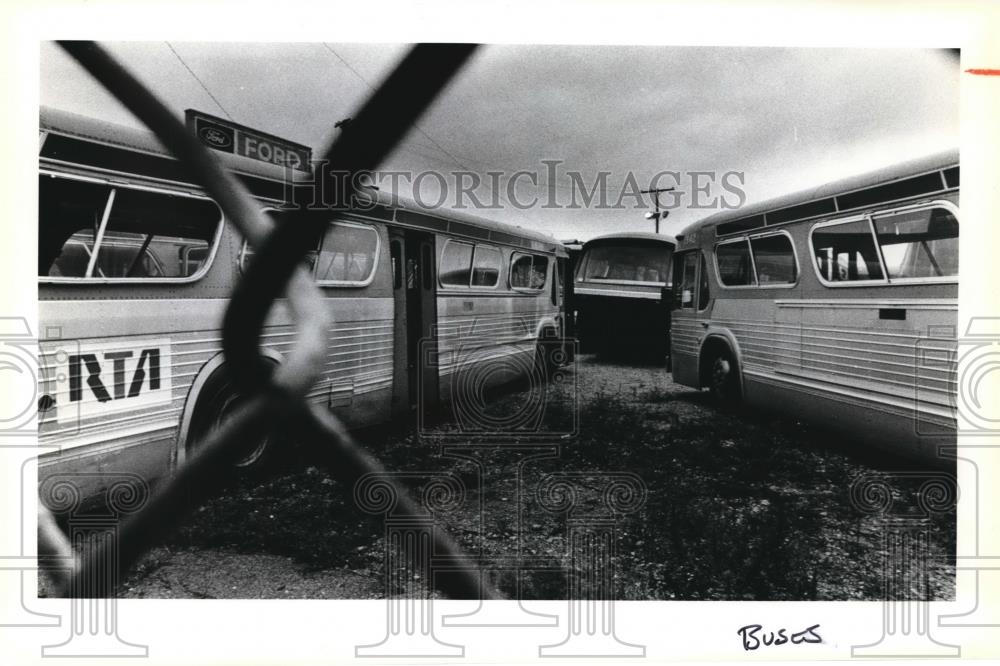 1979 Press Photo Junk RTA buses - Historic Images