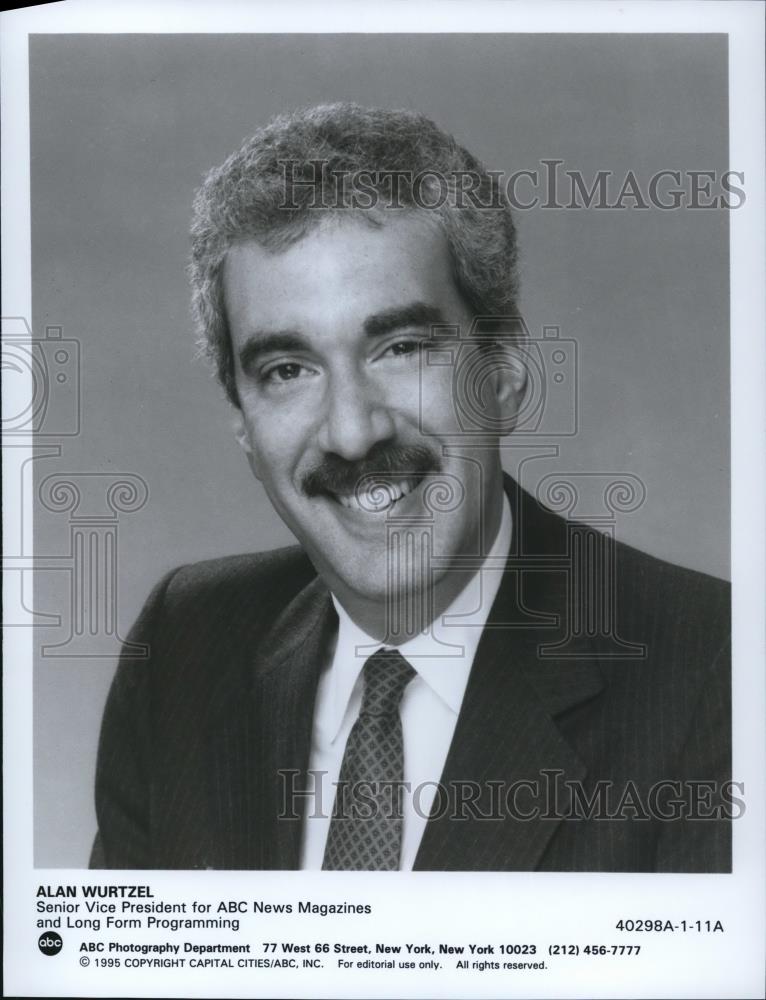 1995 Press Photo Alan Wurtzel Senior Vice President ABC News magazine - Historic Images