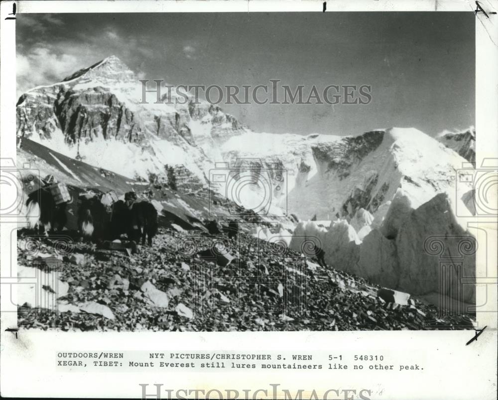 1990 Press Photo The Mount Everest lures mountaineers like no other peak - Historic Images