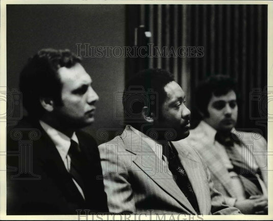 1979 Press Photo Carnival trials; Ralph D. Sperli & Curtis J. Watkins - Historic Images