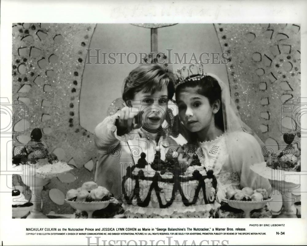 1993 Press Photo Macaulay Culkin Jessica Lynn Cohen George Blanchards Nutcracker - Historic Images