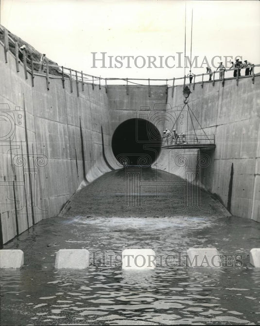 Press Photo Dallas Dam - Historic Images