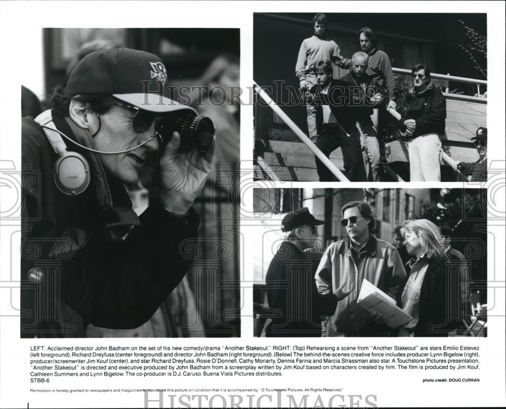 1994 Press Photo John Badham Richard Dreyfuss Emilio Estevez Rosie O&#39;Donnell - Historic Images