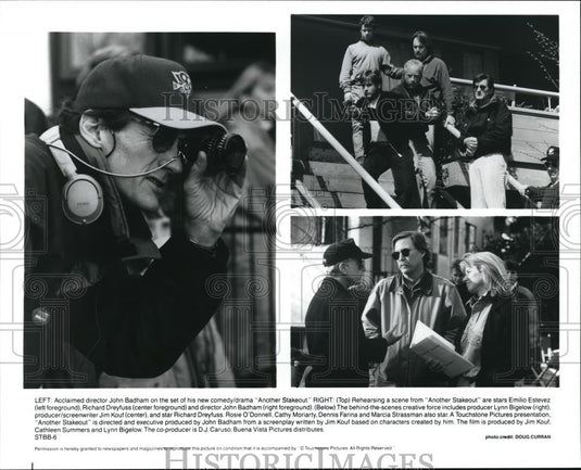 1994 Press Photo John Badham Richard Dreyfuss Emilio Estevez Rosie O'Donnell - Historic Images