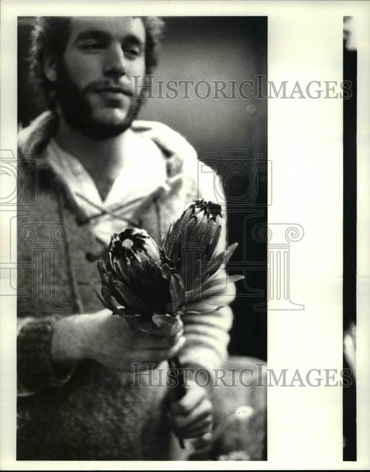 1985 Press Photo Flowers & Plants Protea - Historic Images