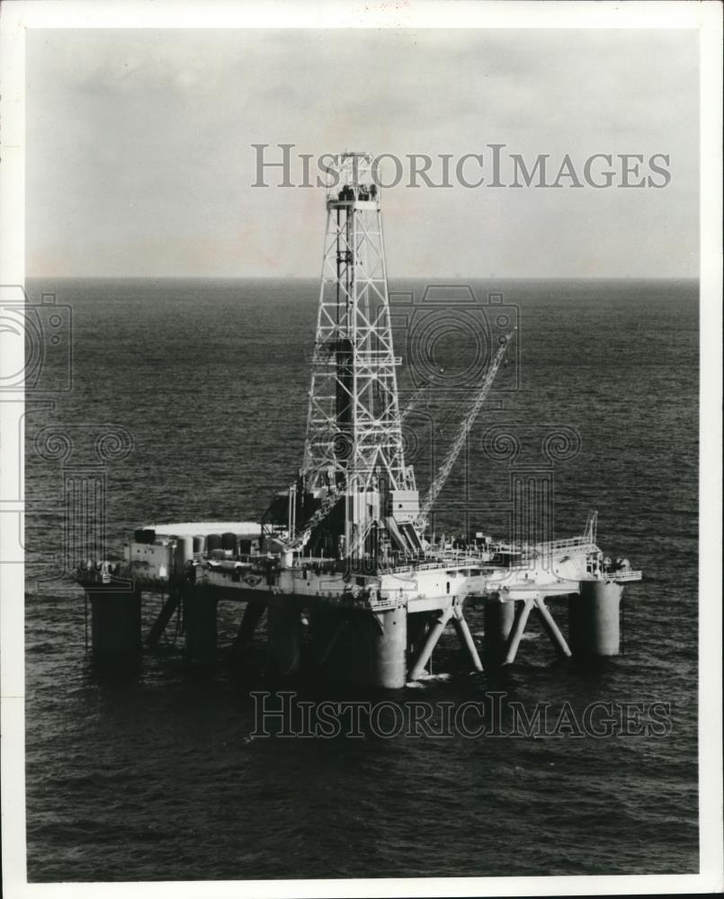 1981 Press Photo The Sohio offshore rigs - Historic Images