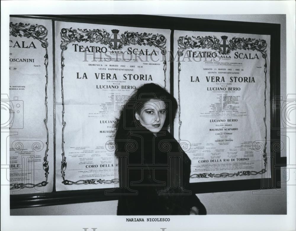 1983 Press Photo Mariana Nico Lesco - cvp41741 - Historic Images