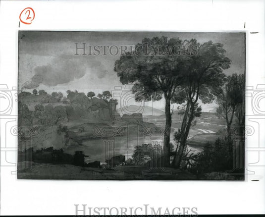 1994 Press Photo Landscape with Cattle by Claude Gellee - cva52162 - Historic Images