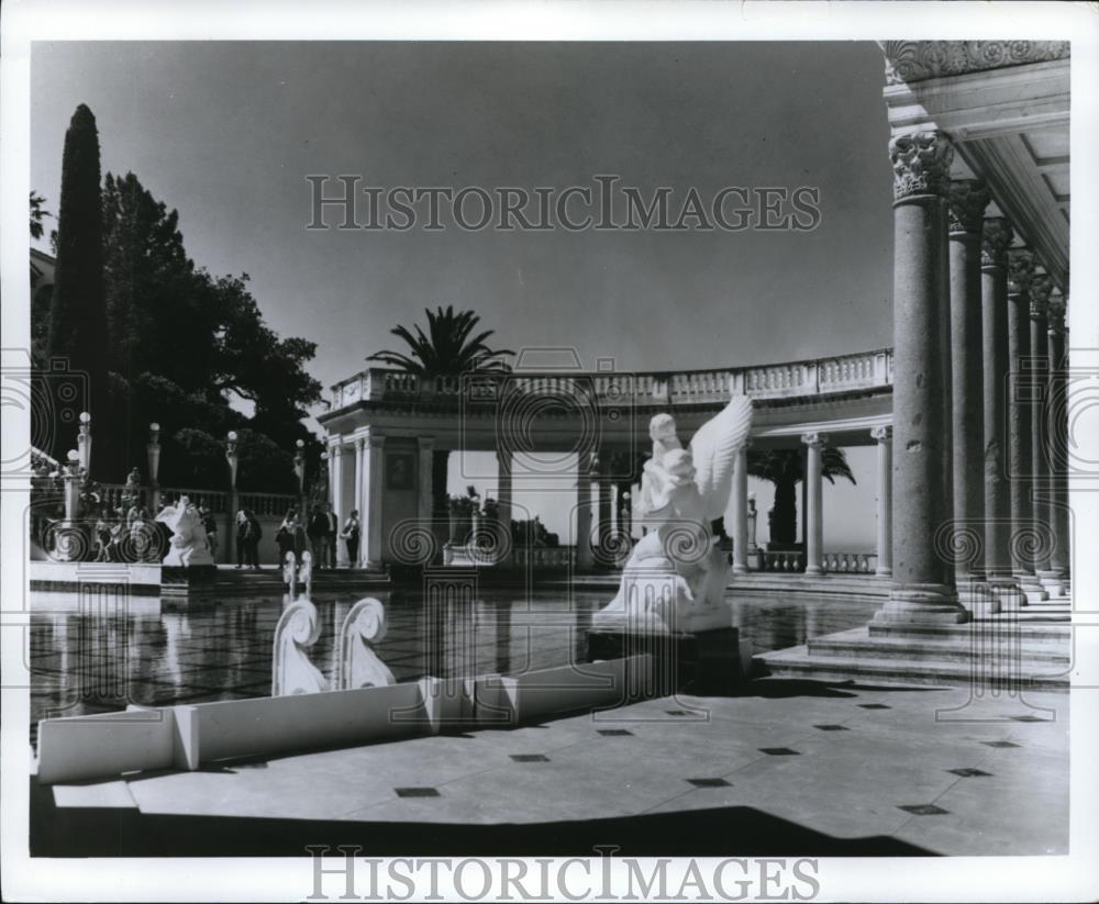 Press Photo The marble pool at the Hearst Castle at San Simeon in California - Historic Images