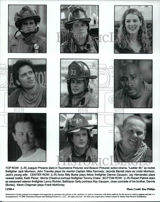 2004 Press Photo Joaquin Pheonix John Travolta Ladder 49 - cvp70438 - Historic Images