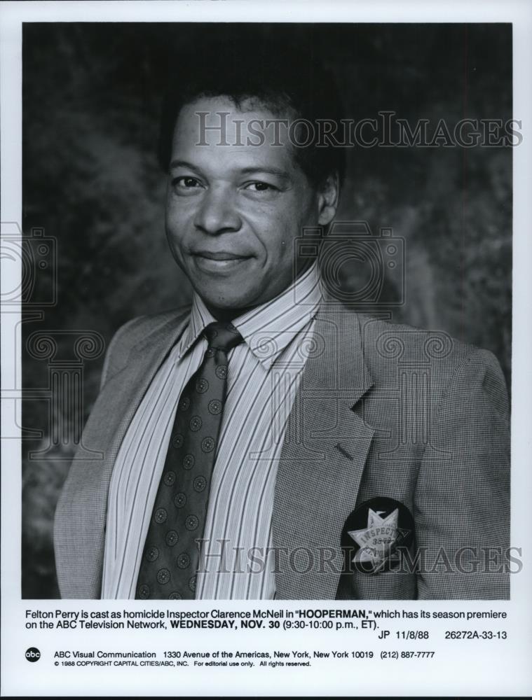 1988 Press Photo Felton Perry In Hooperman - cvp57947 - Historic Images