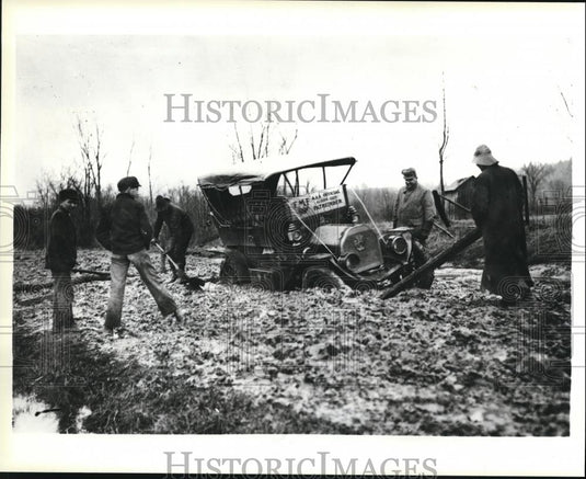 1989 Press Photo The Glidden Tour of 1909 went from Detroit to Kansas City - Historic Images
