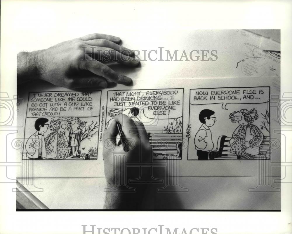 1986 Press Photo Tom Batiuk, Funky Winkerbean cartoonist - cva57256 - Historic Images