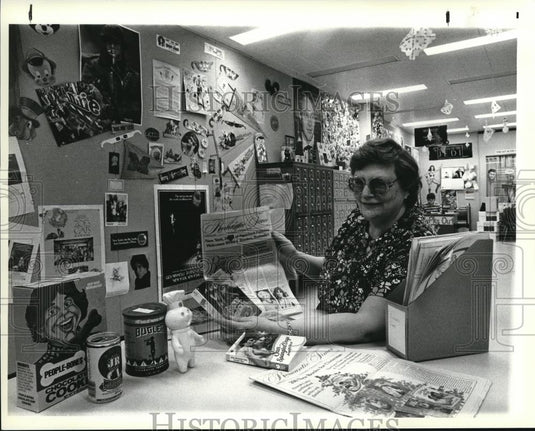 1984 Press Photo Ms. Evron Collins, Bowling Green librarian - Historic Images