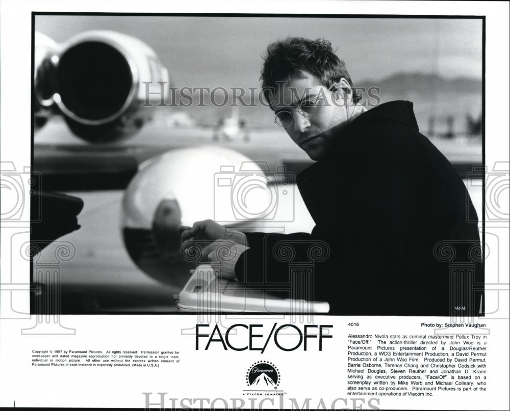 1997 Press Photo Alessandro Nivola stars as Pollux Troy in Face/Off - cvp42928 - Historic Images