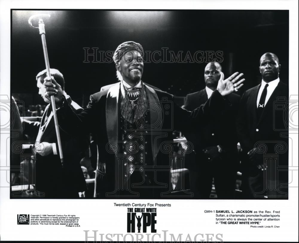 1996 Press Photo Samuel L Jackson in The Great White Hype - cvp42714 - Historic Images