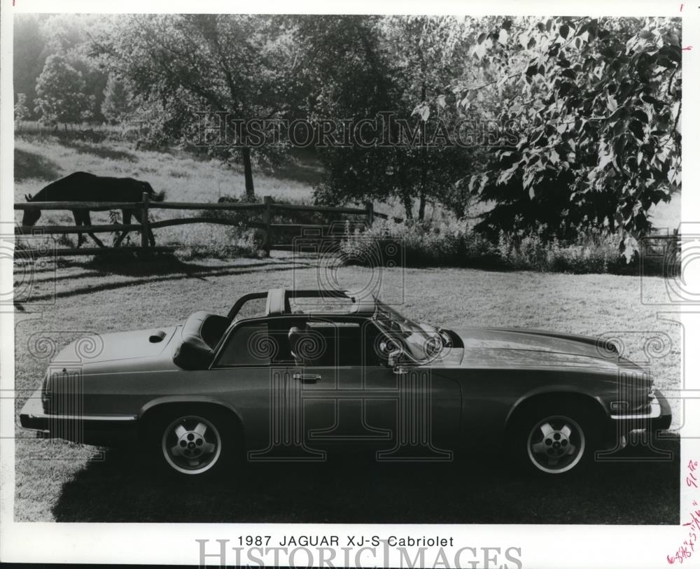 1987 Press Photo 1987 Jaguar XJ-S Cabriolet Auto - Historic Images