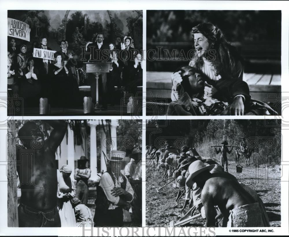 1985 Press Photo Robert Guillaume Kirstie Alley Georg Stanford David Carradine - Historic Images