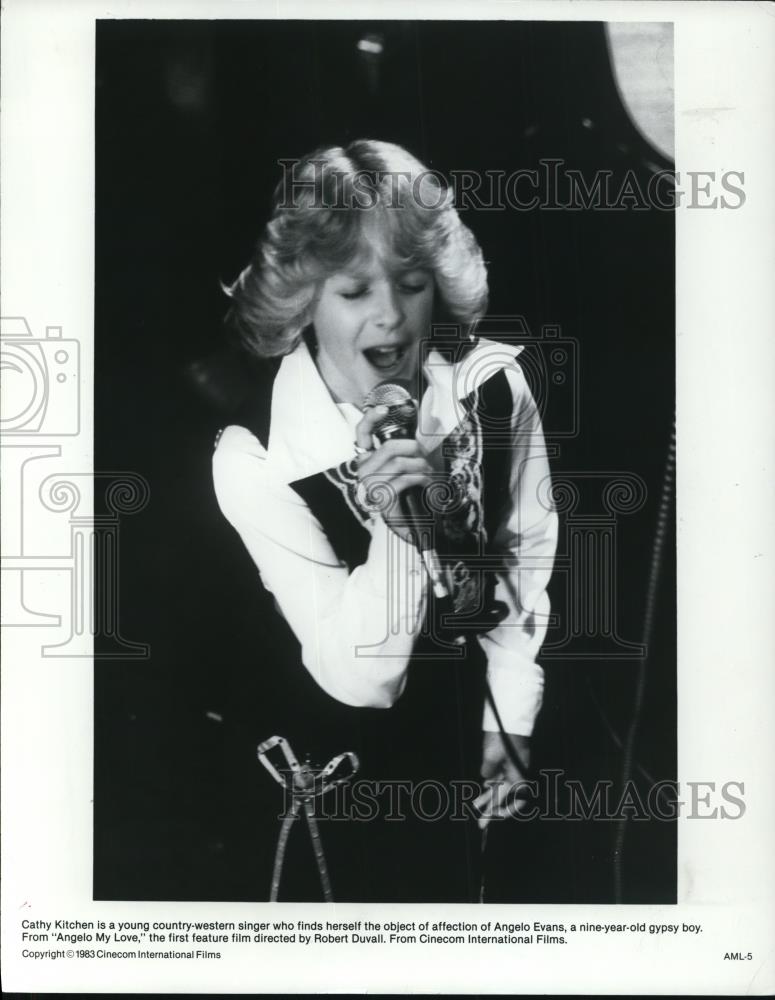 1983 Press Photo Cathy Kitchen stars in Angelo My Love movie film - cvp44164 - Historic Images