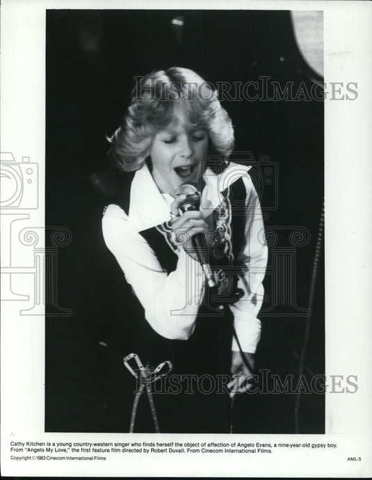1983 Press Photo Cathy Kitchen stars in Angelo My Love movie film - cvp44164 - Historic Images