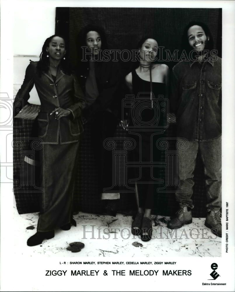 1997 Press Photo Ziggy Marley &amp; The Melody Makers - cvp45312 - Historic Images