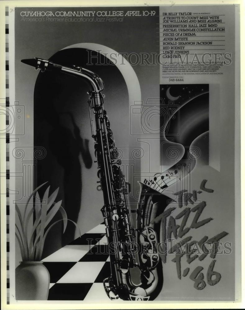 1986 Press Photo Tri-C Jazz Fest &#39;86 - Historic Images