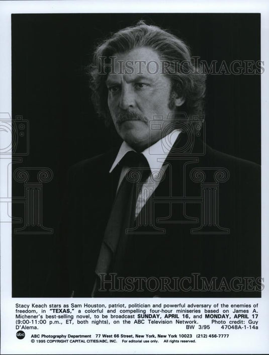 1995 Press Photo Stacy Keech stars in Texas TV mini-series movie - cvp47067 - Historic Images