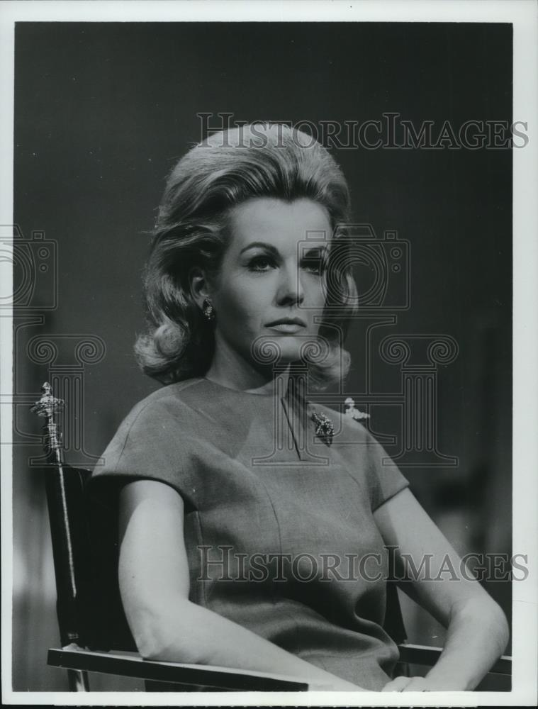 1967 Press Photo Joanna Barnes on Dateline Hollywood TV show - cvp53946 - Historic Images