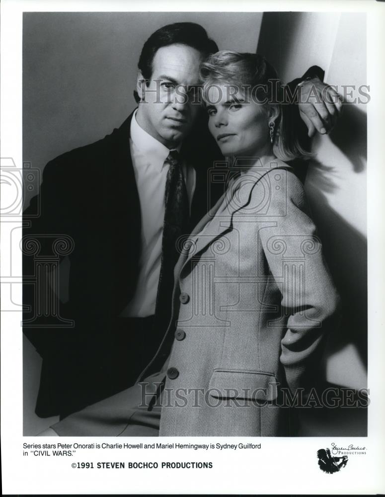 1991 Press Photo Peter Onorati and Mariel Hemingway - cvp43558 - Historic Images