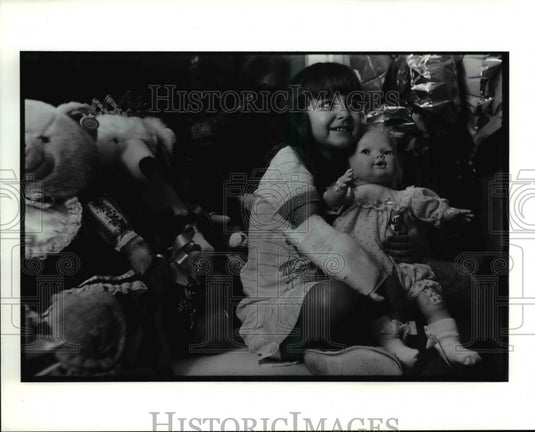 1991 Press Photo 6 yr old Tessa Ferese is recovering from liver transplant - Historic Images