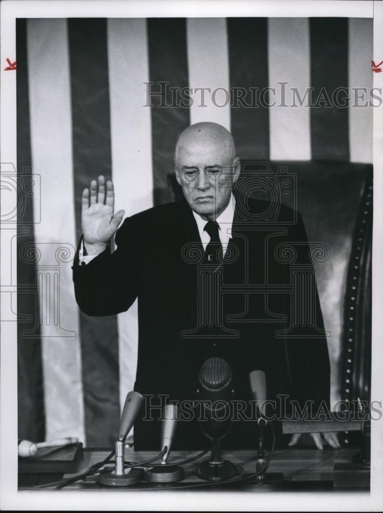 1961 Press Photo Sam Rayburn U.S. Speaker of the House of Representatives D-Tex - Historic Images